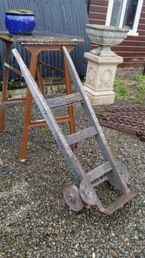 Rosewell Station railway sack barrow