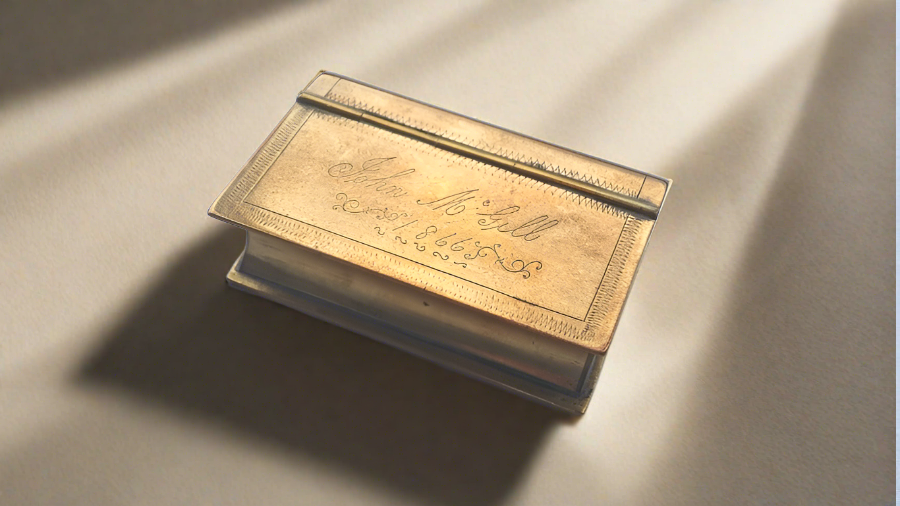 Brass Vesta / Match Case Box