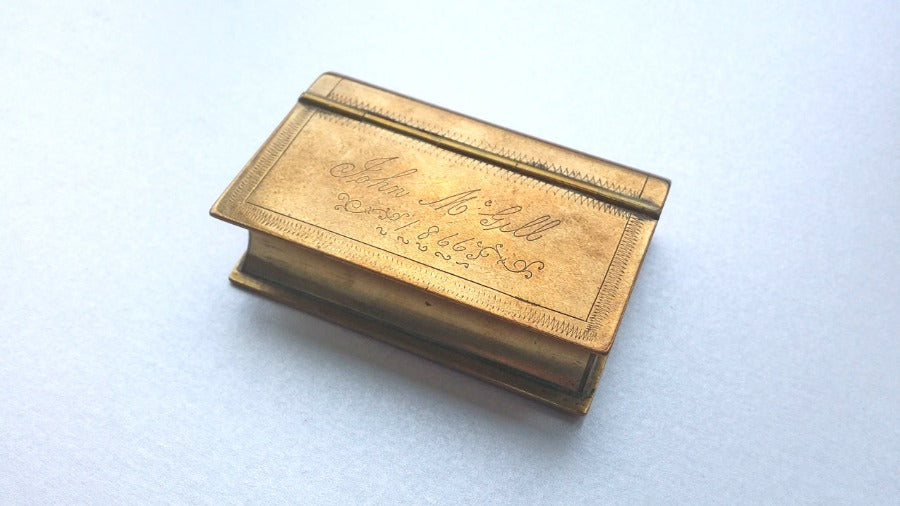 Brass Vesta / Match Case Box