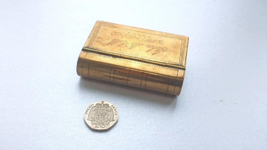 Brass Vesta / Match Case Box