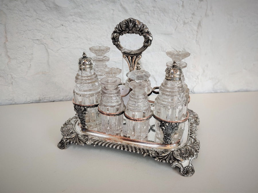 Antique cruet set