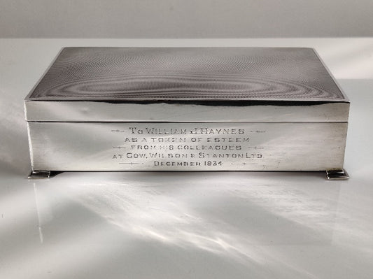 Solid Silver Box - London 1934