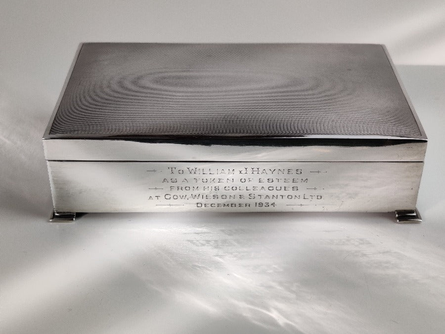 Solid Silver Box - London 1934