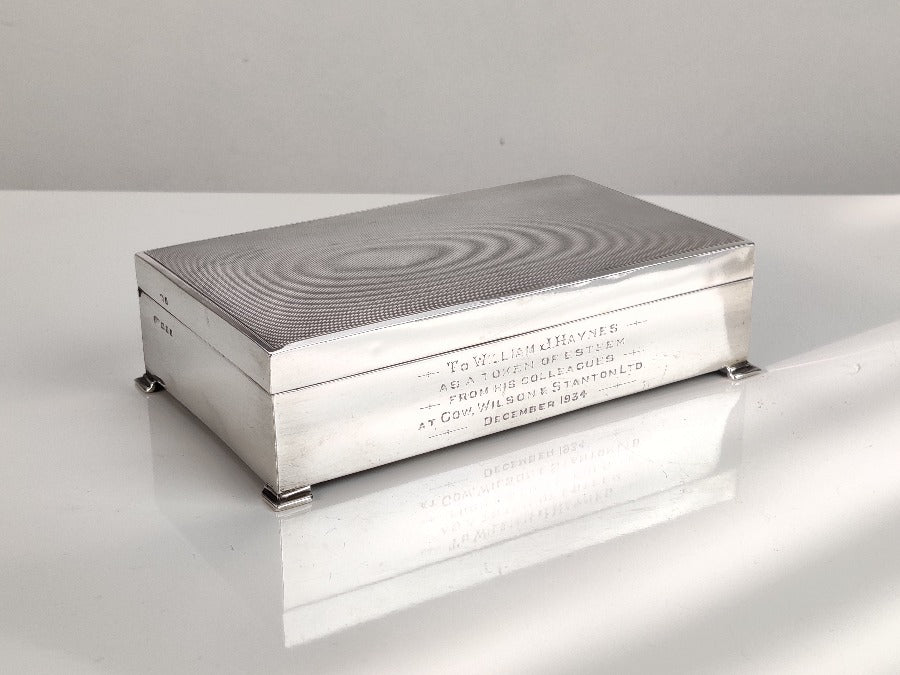 Solid Silver Box - London 1934