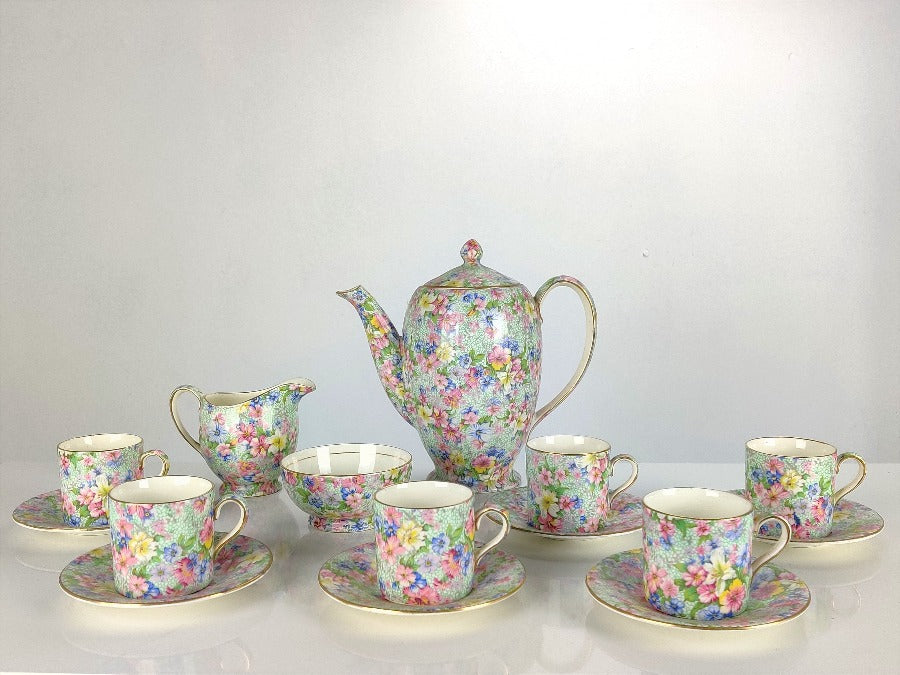 Coffee Set - Royal Winton Chintz