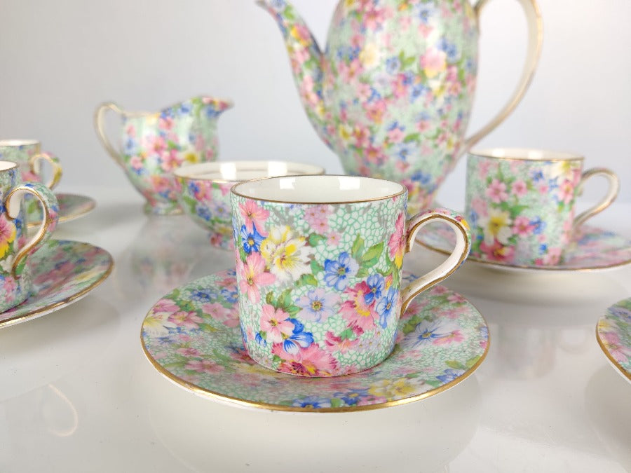 Coffee Set - Royal Winton Chintz