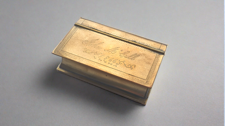 Brass Vesta / Match Case Box