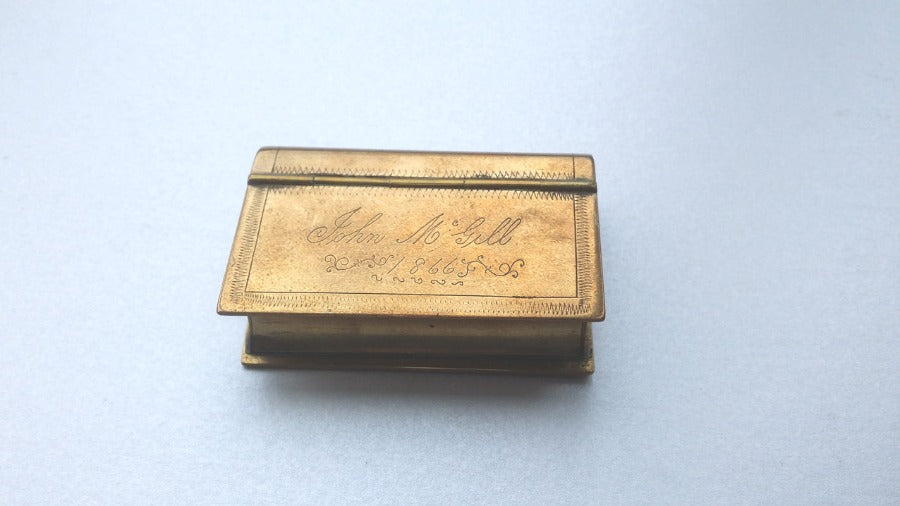 Brass Vesta / Match Case Box