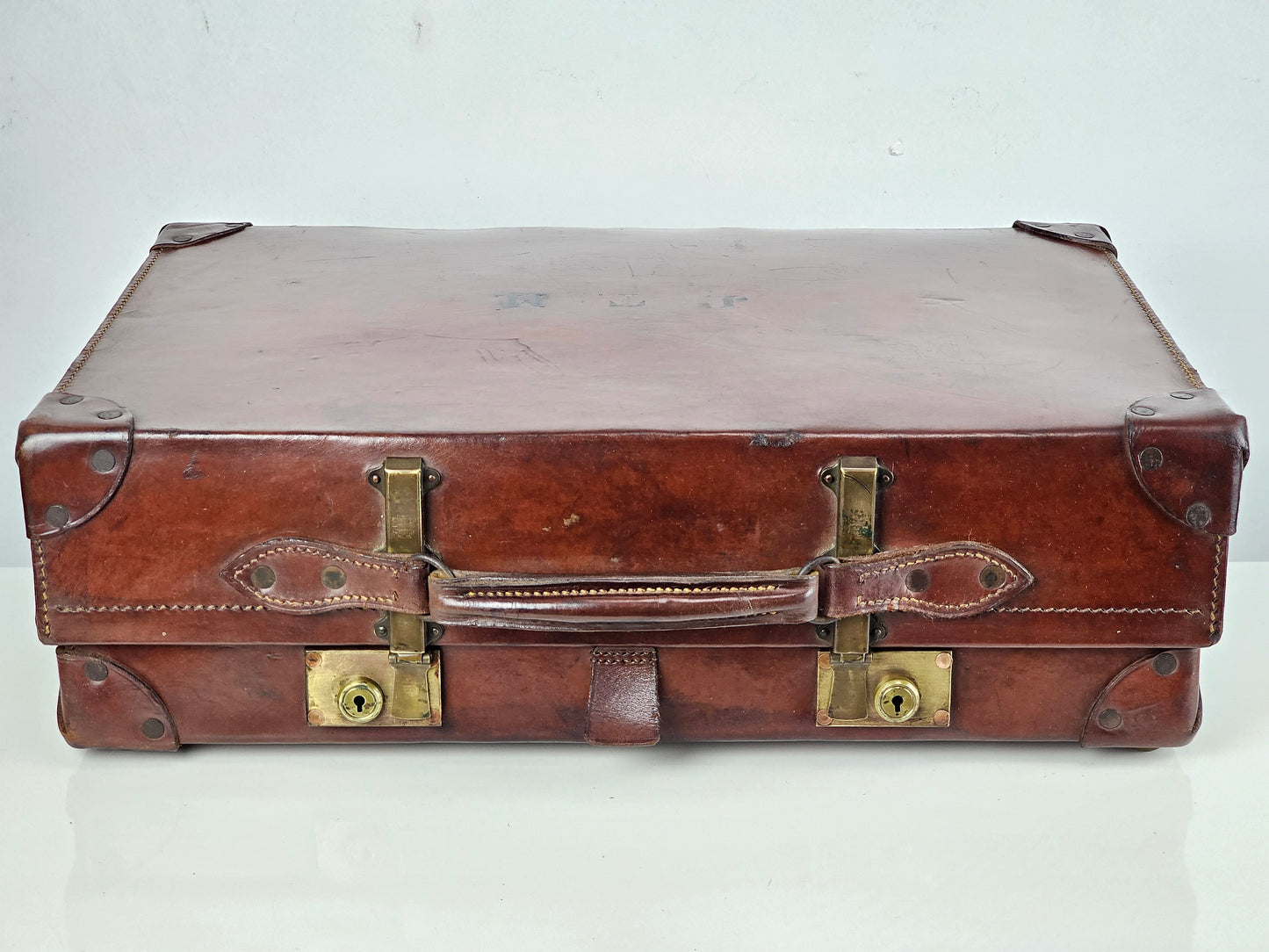 Leather Expanding Suitcase