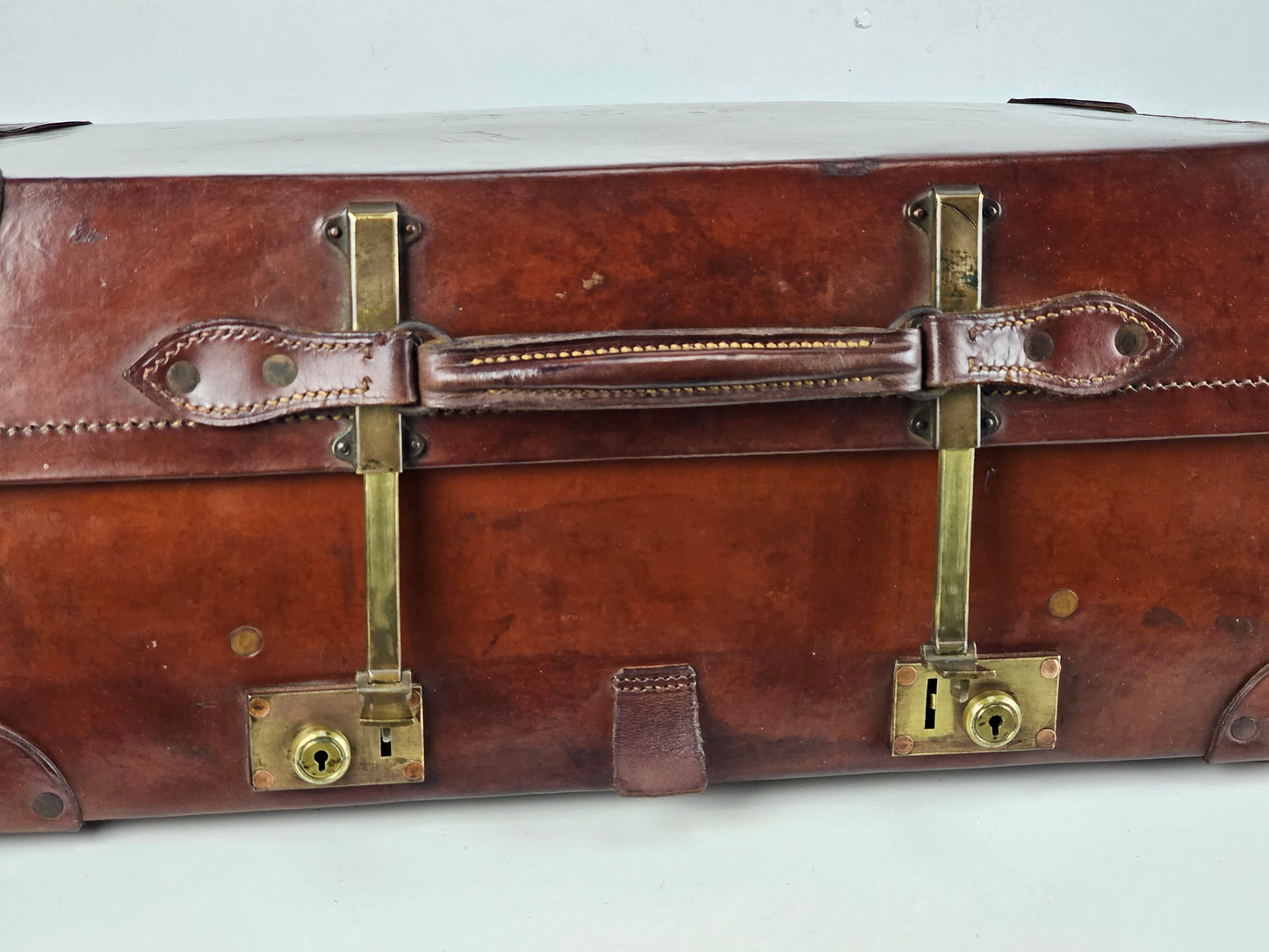 Leather Expanding Suitcase