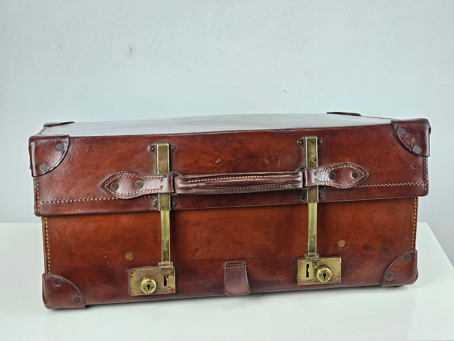 Leather Expanding Suitcase