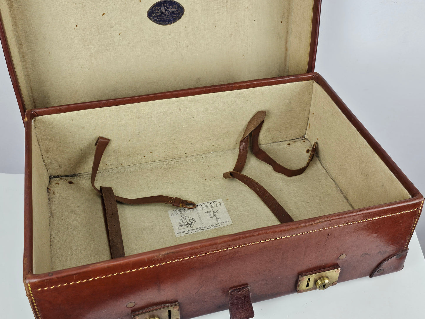 Leather Expanding Suitcase