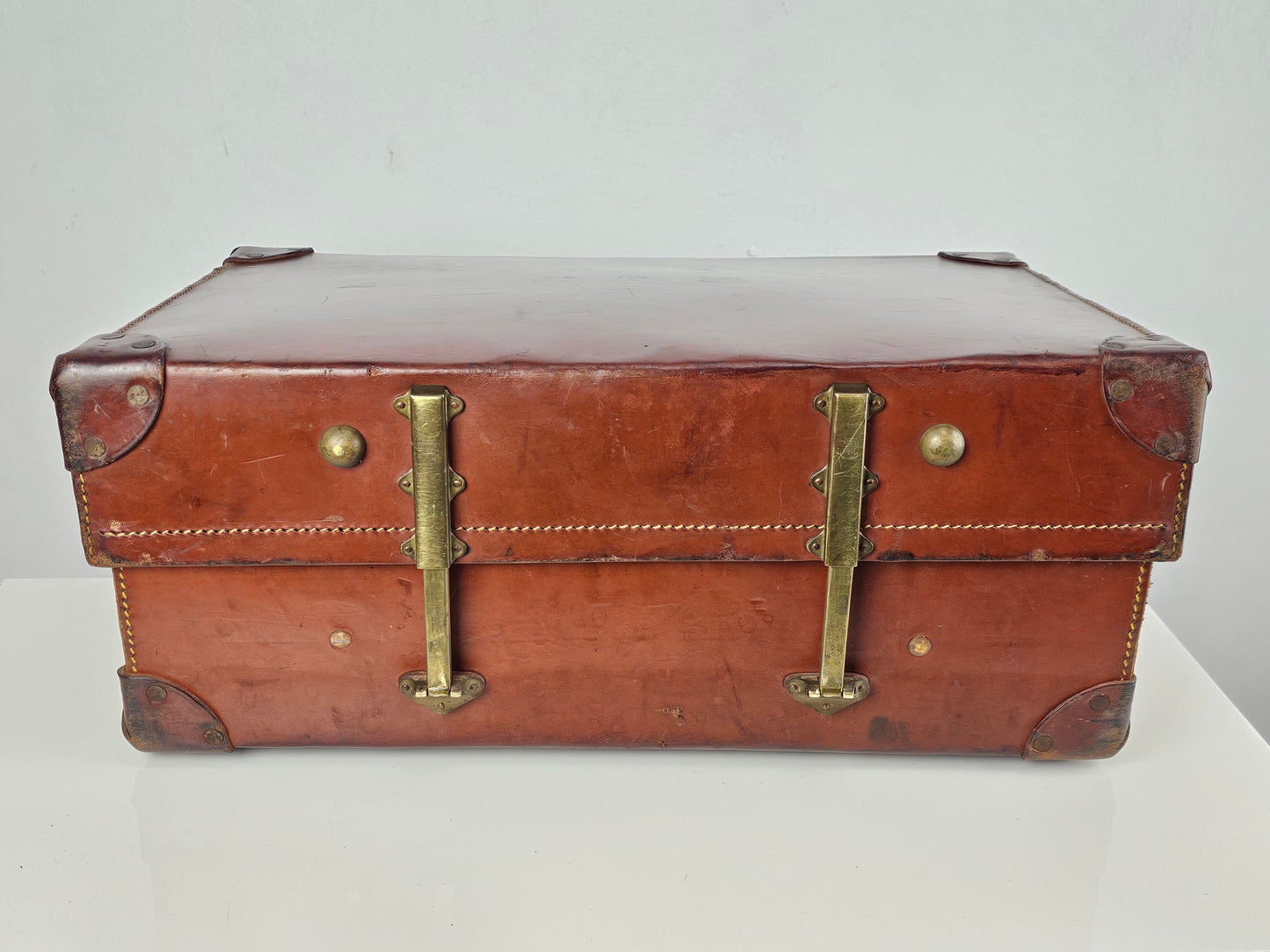 Leather Expanding Suitcase