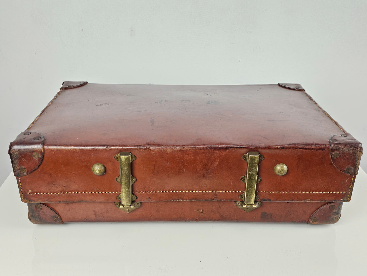 Leather Expanding Suitcase
