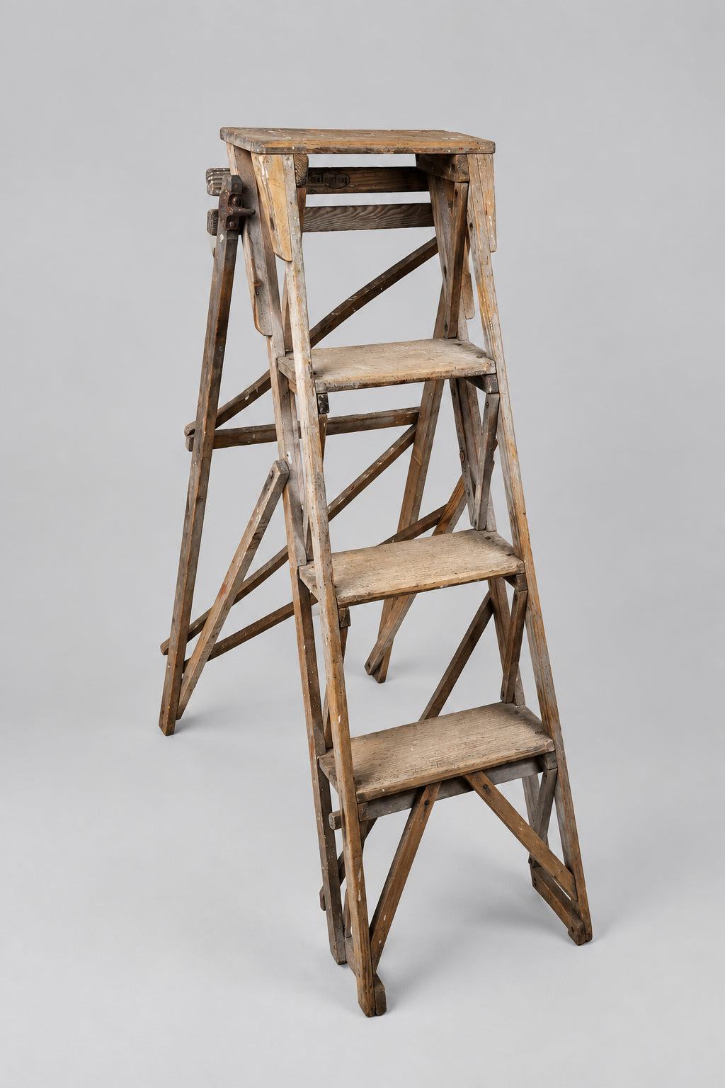 vintage library step-ladder