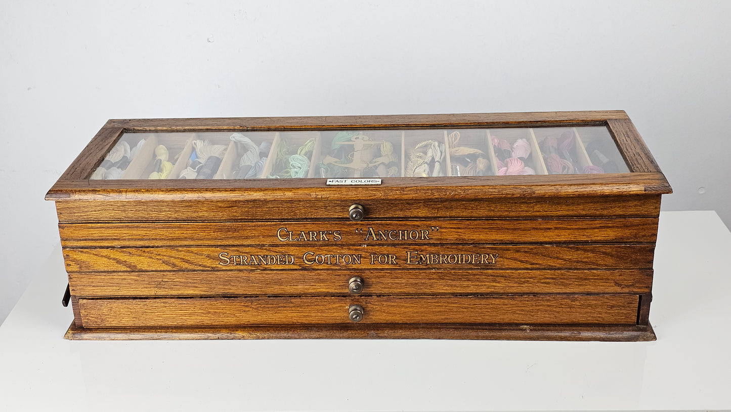 Advertising  Clarks thread box 