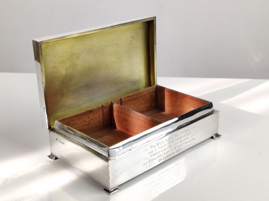 Solid Silver Box - London 1934